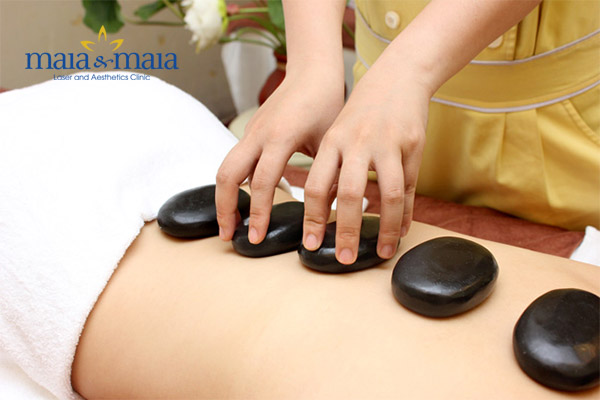 Massage đá nóng mang lại rất nhiều lợi ích cho cơ thể