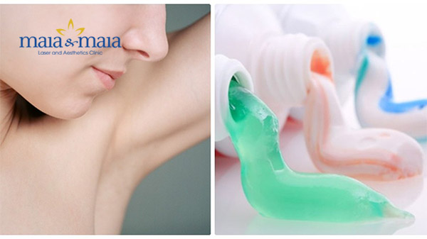 Cách trị thâm nách bằng kem đánh răng Cách trị thâm nách bằng kem đánh răng