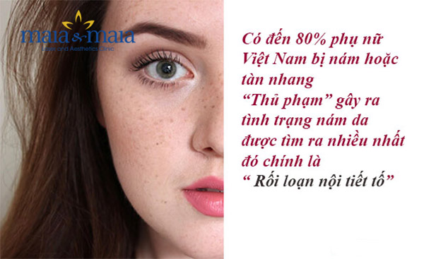 Rối loạn nội tiết gây nám da Rối loạn nội tiết gây nám da