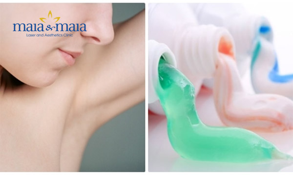 Cách trị hôi nách tại nhà bằng kem đánh răng Cách trị hôi nách tại nhà bằng kem đánh răng