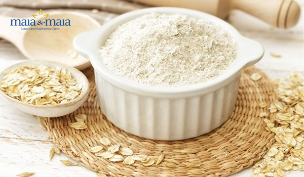Trị mụn lưng bằng bột yến mạch Trị mụn lưng bằng bột yến mạch