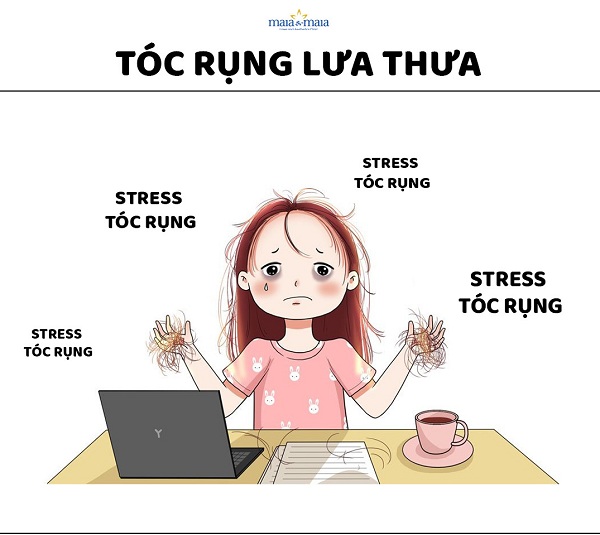 Stress kéo dài cũng là một nguyên nhân khiến tóc rụng nhiều